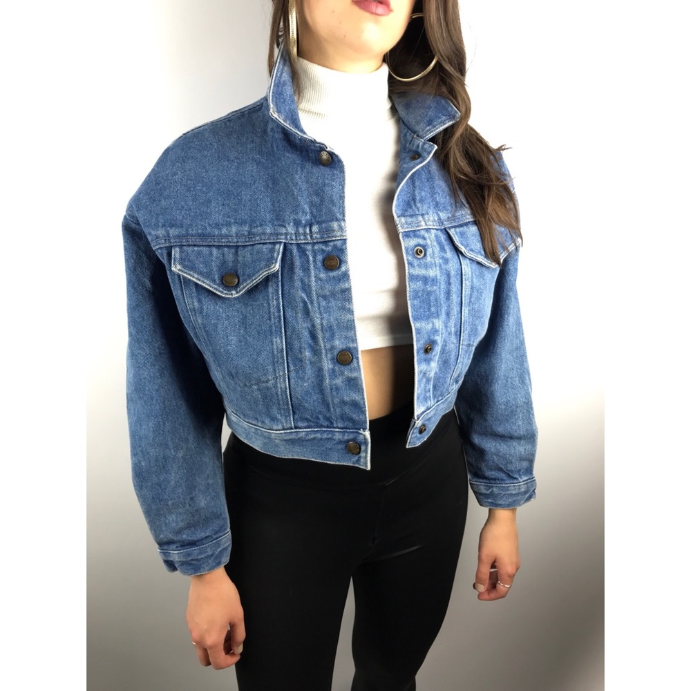 *SOLD***CALVIN KLEIN SPORT cropped denim jacket - Picture 5 of 8